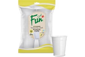 Fun Everyday Disposable Plastic Cup, 6Oz, White, Pack Of 50