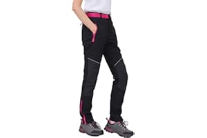 WORK IDEA Damskie spodnie outdoorowe na wymagające wędrówki – wodoszczelny materiał, elastyczne dopasowanie, zimowe ciepło, zamki błyskawiczne w kontrastowych kolorach i wiele więcej