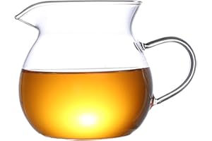 Mozentea Glass Chinese Gong Kung Fu Tea & Milk Pitcher Cha Hai Tea fairness Cup sharing Pitcher Gong Dao Bei 280ml