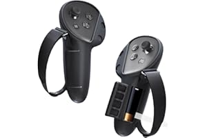 ALAFLY Funda de Agarre Controlador para Meta/Oculus Quest 3S / Quest 3 VR Accesorios, con Ajustables Correa para Nudillos & Tapa de Fácil Apertura de Batería, Antideslizante Silicona Grips Cover