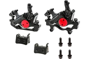 Mgoodoo MTB Hydraulic Disc Brake Set, Bicycle Disc Brake Sets Front and Rear Line Pulling Hydraulic Disc Brake