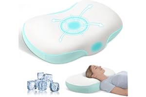 JINXIA Memory Foam-Kissen in Wolkenform, Orthopädisches Nackenstützkissen bei Schulterschmerzen, Nackenstützkissen mit Waschbarem Bezug für Seiten-, Rücken- und Bauchschläfer