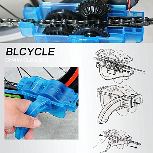 Mture Fahrrad Kettenreinigungsgerät Cycling Bike Bicycle Chain Cleaner – Blau - 3
