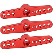 Bras De Servo RC 25T En Alliage Aluminium - 8 Couleurs, Longueur 37mm - Compatible Servo Futaba, JR - Pour Personnalisation Véhicule Radiocommandé
