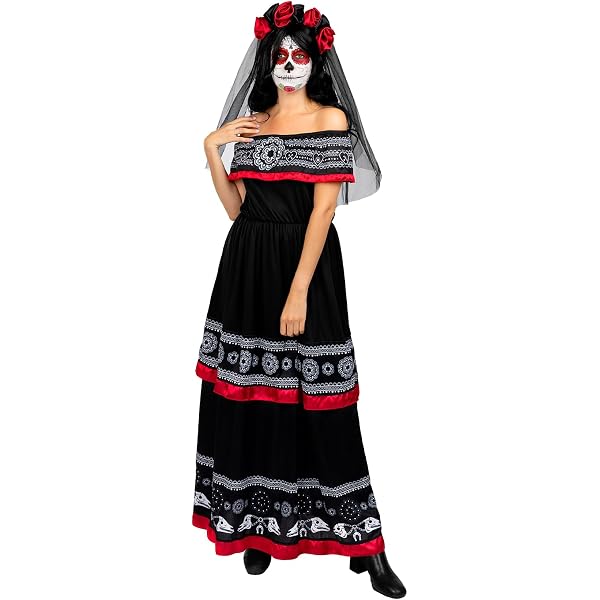 Chapeau Mariachi Catrina Pour Déguisement - Noir, Accessoire Halloween - 9
