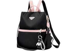Aucuu Sac à Dos Femme Antivol, Mini Sac a Main Femme, Petit Sacs Bandoulière, DéContracté Sac de Voyage en Nylon, LéGer Sac Dos de Ville pour Voyages, Travail, Shopping, Loisirs