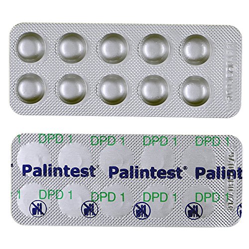 100 DPD 1 Rapid Testtabletten (10 Streifen) für Pooltester Chlor von Palintest | Swimmingpool Whirlpool Wasseranalyse Pooltest | Nachfüllpackung Chlor - 2