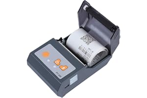 BEWINNER Mini stampante Bluetooth portatile 90mm/s, stampante termica wireless portatile 58mm, stampante termica per ricevute 7.4V 1500mAh, stampante termica ricaricabile per biglietti per Windows/Android