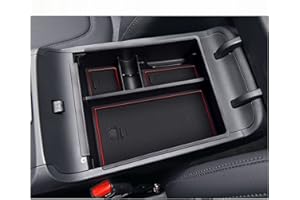 BIXUAN Kompatibel mit Hyundai Tucson NX4 2021 2022 2023 2024 (Automatic) Aufbewahrungsbox Organizer NX4 2021 Rutschfester Matte Mittelkonsole Organizer Innen Ordentliche Auto Zubehör(No 2025)