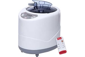 MAXANT Sauna Steamer, 2L Stainless Steel Pot Steam Generator with Remote Control, Fumigation Machine, 1000W Home SPA Therapy Steamer with Timer & 9 Levels Temps for Quick Distillation Body Detox Relaxation