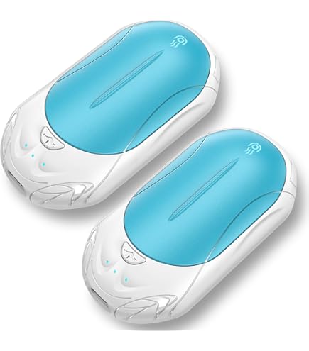 Chauffe-mains Rechargeable  Lot De 2 , Chauffe-mains électrique 2 En 1 Chauffage Double Face Convient Aux Hommes Et Aux Femmes Orange 99090727
