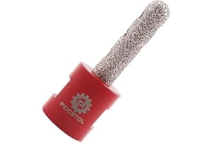 FOCSTOL Broca Fresado Diamante 10mm - Broca de Dedo Diamante para Agrandar Esmerilado y dar Forma Orificios Existentes en Azulejos Porcelana Cerámica Mármol Granito de Piedra M14 Rosca