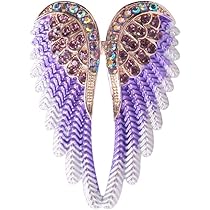 ROFARSO Spilla Ali D'Angelo In Argento Con Strass – Accessorio Moda Donna Per Matrimoni E Feste (5,8x3 Cm) - 2