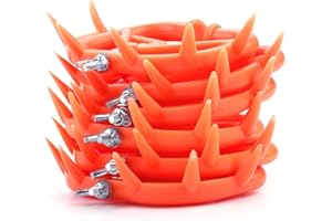 HEEPDD Rinder-Nasenring, 6-teiliger Kunststoff-Kuh-Nasenring Farm Livestock Animal Supplies Entwöhnungswerkzeug für Kälberrinder