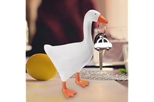 TTSAM Magnetic Goose Key Holder,Magnet Resin Duck/Swan Decor,Easter Decorations,Animal Sculpture Home Decoration,3D Magnet Crafts for Keys,Creative Key Holder,Cute Room Decor