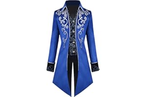 Crubelon Veste Steampunk vintage pour homme - Style gothique victorien - Costume d'Halloween