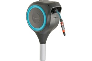GARDENA Dévidoir automatique sur pic gardena rollup m - 20 m - bleu - 18614-20