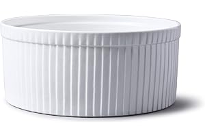 WM Bartleet & Sons 1750 Moule à soufflé traditionnel en porcelaine - Blanc, blanc, 22 cm