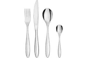 Alessi Mami SG38S24M Servizio Completo di Posate di Design 24 Pezzi in Acciaio Inox