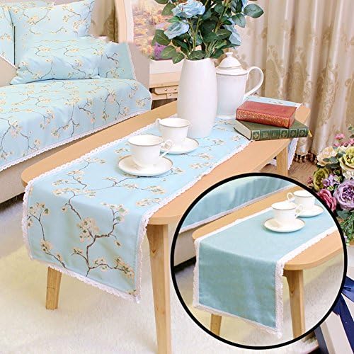 JINGJIE Table Runners sided rural style for gorgeous wedding banquet engagement pary event prom christmas graduation table decor-E 33x240cm(13x94inch)