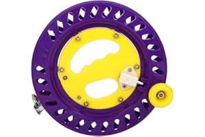 DEMERAS Kite Line Winder Winding Reel Grip Wheel Kite String Wheel Holder, 22cm Professional Outdoor Plastic Fishing Kite Line Spool Reel Wheel Holder Winding Flying Tool Accessory