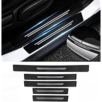 ZSKNT 5-teilig Einstiegsleisten Schutz VW Caddy Maxi IV 2015-2019 - Carbonfaser Optik