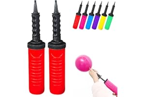 Fenxyo Balloon Pump 2 Pack Manual Inflator, Dual Action, Save Breath, Suitable for Latex & Foil Balloons