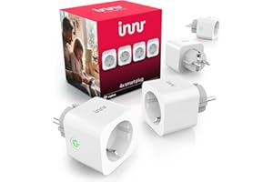 Innr Smart Steckdose, funktioniert mit Hue* und Alexa, Zigbee Repeater, Zigbee Steckdose mit Strommessung, 4 Stück