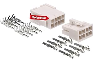 KALITEC Molex - Set di connettori Mini-Fit Jr. 8 poli per componenti PC Kali-2408, qualità industriale dal rivenditore tedesco