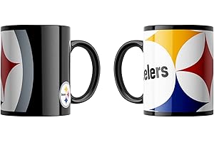 Great Branding NFL Oversized Classic Tasse Team-Logo schwarz American Football Tasse 330 ml Becher für Fans
