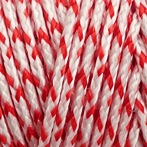 EMMAKITES 1000ft 120lb Braided Dacron Line String WhiteRed Contrasting Color for Kite Flying Outdoor Activities Fishing reviews EMMAKITES 1000ft 120lb Braided Dacron Line String WhiteRed Contrasting Color for Kite Flying Outdoor Activities Fishing