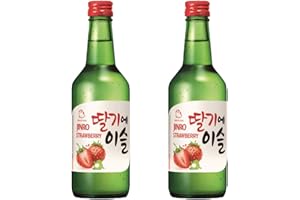LET'S GO MARKET Jinro Strawberry Flavour Soju 350ml 13% Alc./Vol(Pack of 2)