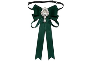 SUNTRADE Frauen Bowknot Strass Band Schleife Brosche Vorgebunden Hals Krawatte Party Hochzeit Weihnachten Geschenke Zeremonie