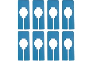 FralnFit 8 Pcs Wardrobe Dividers, Writable & Reusable Rectangle Closet Rack Dividers, Premium Clothing Hanger Partition Board for Sorting Clothes Size Type Color(Blue)