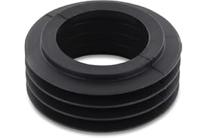 DL-pro Flush Pipe Connector Seal Connector Inner Diameter 37-44 mm Outer Diameter 60 mm Rubber Sleeve for Flush-Mounted Cistern Toilet Flush Pipe Drain Pipe