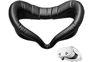 SUPERUS Interfaccia Facciale Face Cover Pad per Quest 3S, Morbida Pelle PU Interfaccia Facciale Compatibile con Meta/Oculus Quest 3S Accessori, Design Anti-Perdita di Luce Integrato (Non per Quest 3)
