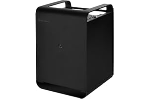 SILVERSTONE TECHNOLOGY SilverStone SST-CS01B-HS - Carcasa de ordenador de almacenamiento Mini-ITX con bandeja de cambio en caliente, negro