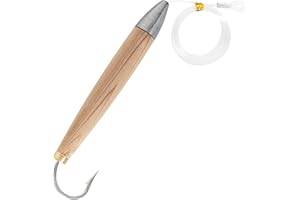 BLUEWING 4”/6”/8” Cedar Plug 2pcs Fishing Plugs Wood Lure Natural Cedar Fully for Catching Tuna, Marlin and Other Carnivorous Fish