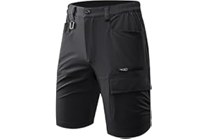 Mr.Stream Uomo Bermuda Pantaloncini Leggeri asciutti Quick Dry estensibili Outdoor Traspiranti Elasticità Pantaloni da Jogging Cargo Shorts