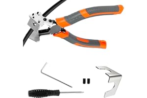 CAUTIOUS V-Förmige Gehrungsschere Gummistreifen Scheren Winkelschere 90 Grad Gehrungsschneider Scheren mit Rutschfestem Griff mit Schraubendreher Schraubenschlüssel