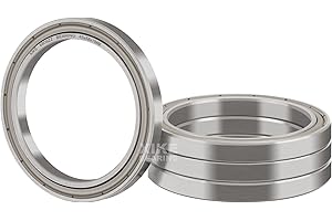 XiKe 4 unid. 6809ZZ Rodamiento de Bolas 45x58x7mm, Acero cromado y Pre-lubricado, 6809-2Z Rodamientos Rígidos de Bolas con Doble Junta Metálica.