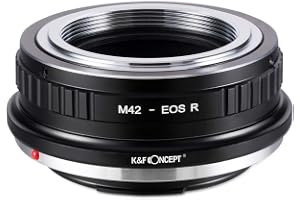 K&F Concept M42 to EOS R Lens Mount Adapter for M42 Mount Lens and Compatible with Canon EOS R Cameras
