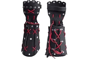 MDFCZXP Mittelalter Samurai Leder Rüstung Armschiene Bogenschießen Armschutz Ritter Stulpen Armband