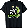 APSRA TRADER G.rinch is This Jolly Enough Noel Merry Christmas T-Shirt ds671 T-Shirt Cotton T-Shirt - Regular Fit, Printed T-Shirts for Men 3158