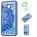 Produktbild Hülle Galaxy A5(A520F)2017 Hülle Transparent Hardcase,3D Galvanotechnik TPU Kreative Liquid Bling Hülle Case Für Samsung Galaxy A5(A520F)2017,Dynamisch Kristall Handytasche + Schlüsselanhänger (A) (1)
