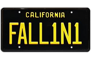 CELEBRITY MACHINES Lucifer | FALL1N1 | Metal Stamped License Plate