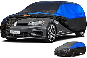 GUNHYI Autoabdeckung Wasserdicht und atmungsaktiv, Vollgarage Autoplane für BMW 1er, VW Golf, Audi A3 Schrägheck, Seat Leon, Opel Astra etc. Schutz vor Regen, Sonne und Staub. (415 zu 450 cm)