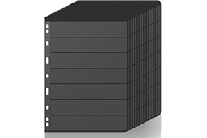 color tree 20 pièces Feuilles de Timbres de Stock Double Face 7 Bandes 9 Trous de Reliure