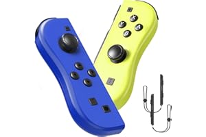Yeerain Controller Switch, Wireless Gamepad Switch per Switch/OLED/Lite con Turbo/Rilevamento del Movimento/Doppia Vibrazione, Plug and Play, con una Coppia di Braccialetti