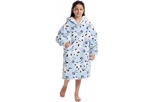 Aresvrgo Sudadera Manta Niño Niña,Manta con Capucha Niños con Bolsillo Frontal Grande,Esponjoso Supersuave,CáLida,CóModa,Talla úNica para NiñOs,NiñAs y Niños